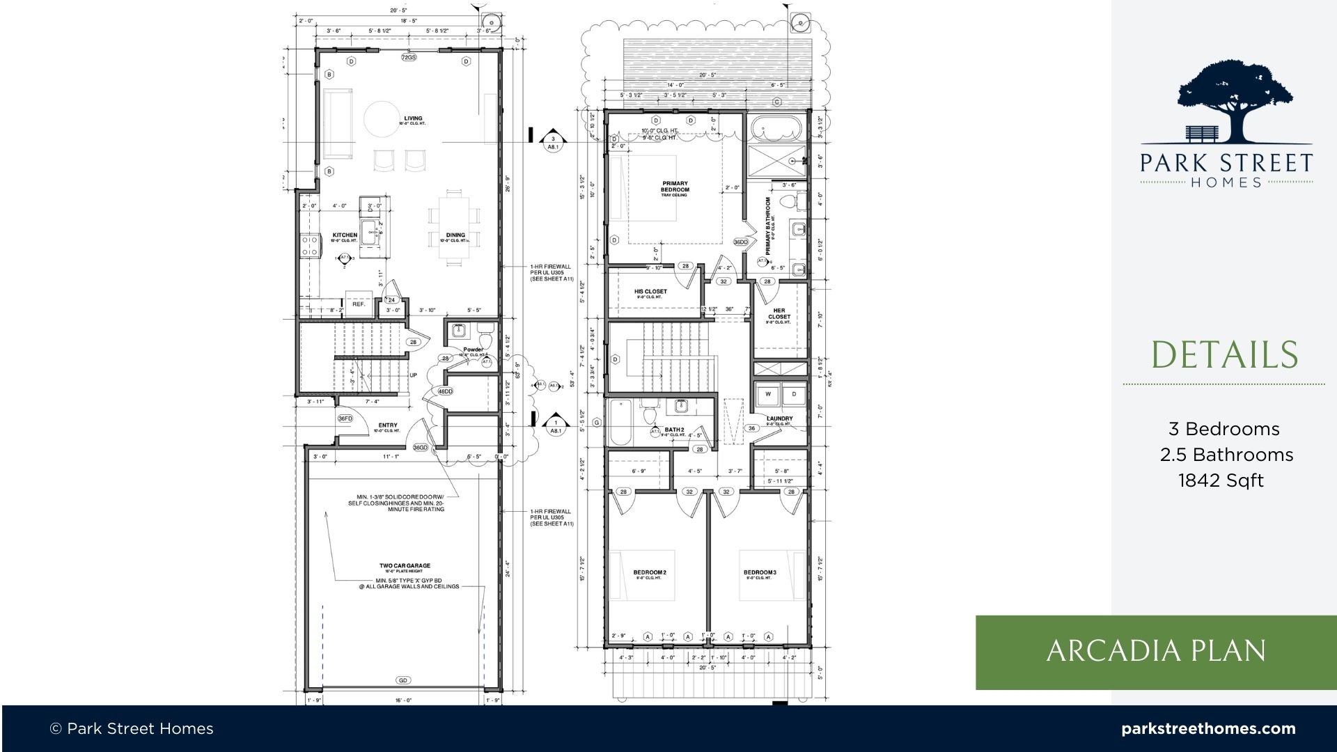 arcadia floor plan by park street homes