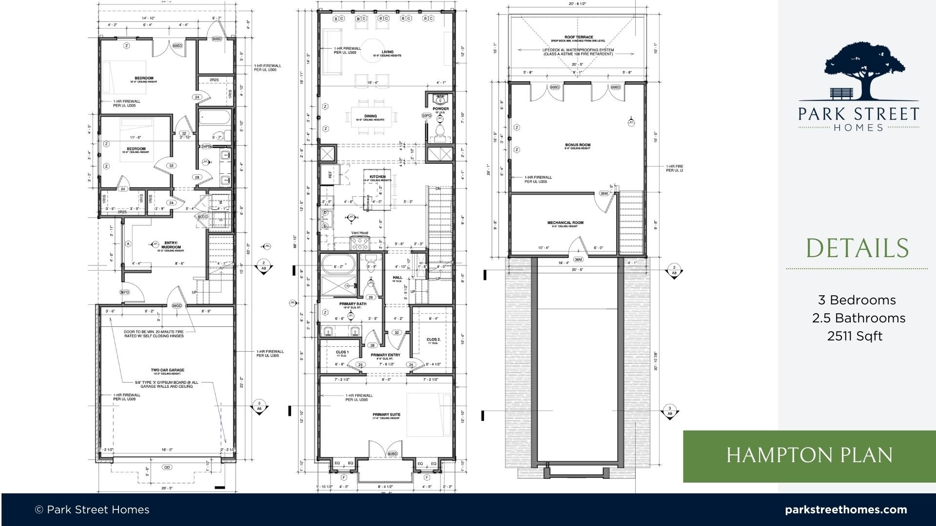 hampton floor plans © psh